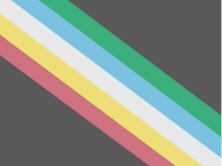 Disability pride flag which is charcoal grey with a diagonal band from the top left to bottom right corner, made up of five parallel stripes in red, gold, pale grey, blue, and green