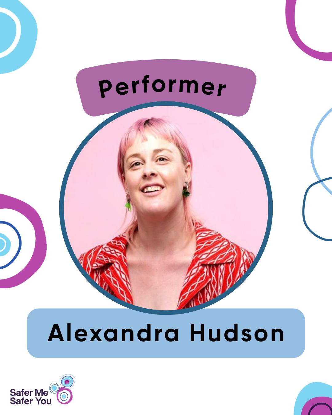 With just under a month until the Big Meeting, it is time to introduce some of the incredible talent that will be on our stage. 

First up, fresh off the back of the Brisbane comedy festival, a master at turning discomfort into comedy, Alexandra Hudson will share musings and stories about her experiences as a disabled woman. 

We also have the talented Danny Rumsey performing a classical selection on the Veeh Harp. Never playing music before, Danny was able to master the specially crafted instrument like a duck to water. 

Tile 1: A white tile with pink, green, blue, and purple circles with a photo of Alexandra Hudson and text that reads “Performer. Alexandra Hudson”.

Tile 2: A white tile with blue, pink, green, and blue circles with a photo of Danny Rumsey with text that reads “Performer. Danny Rumsey”.